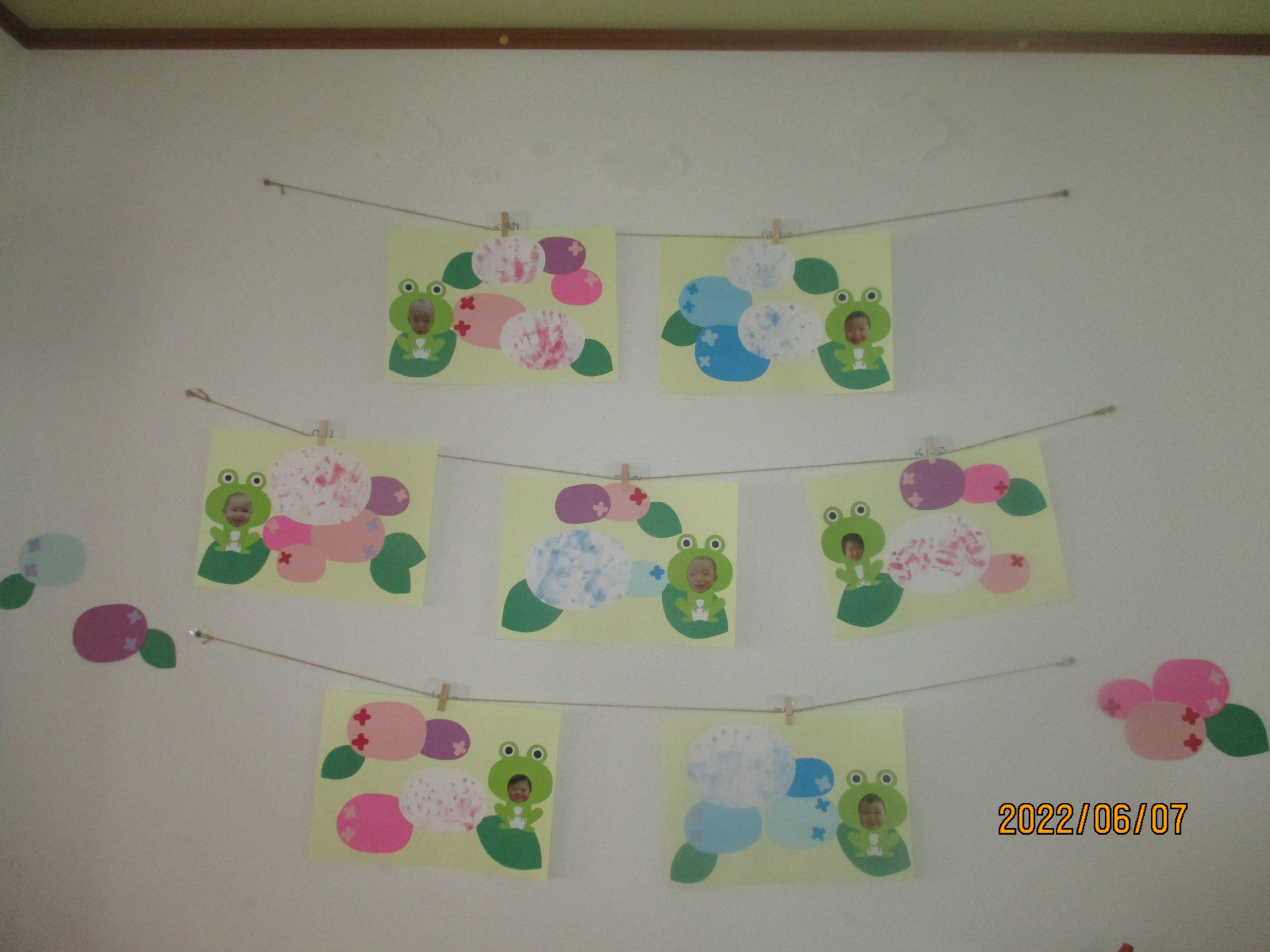 あじさいつくったよ😊【白根そよ風保育園　めばえ組】