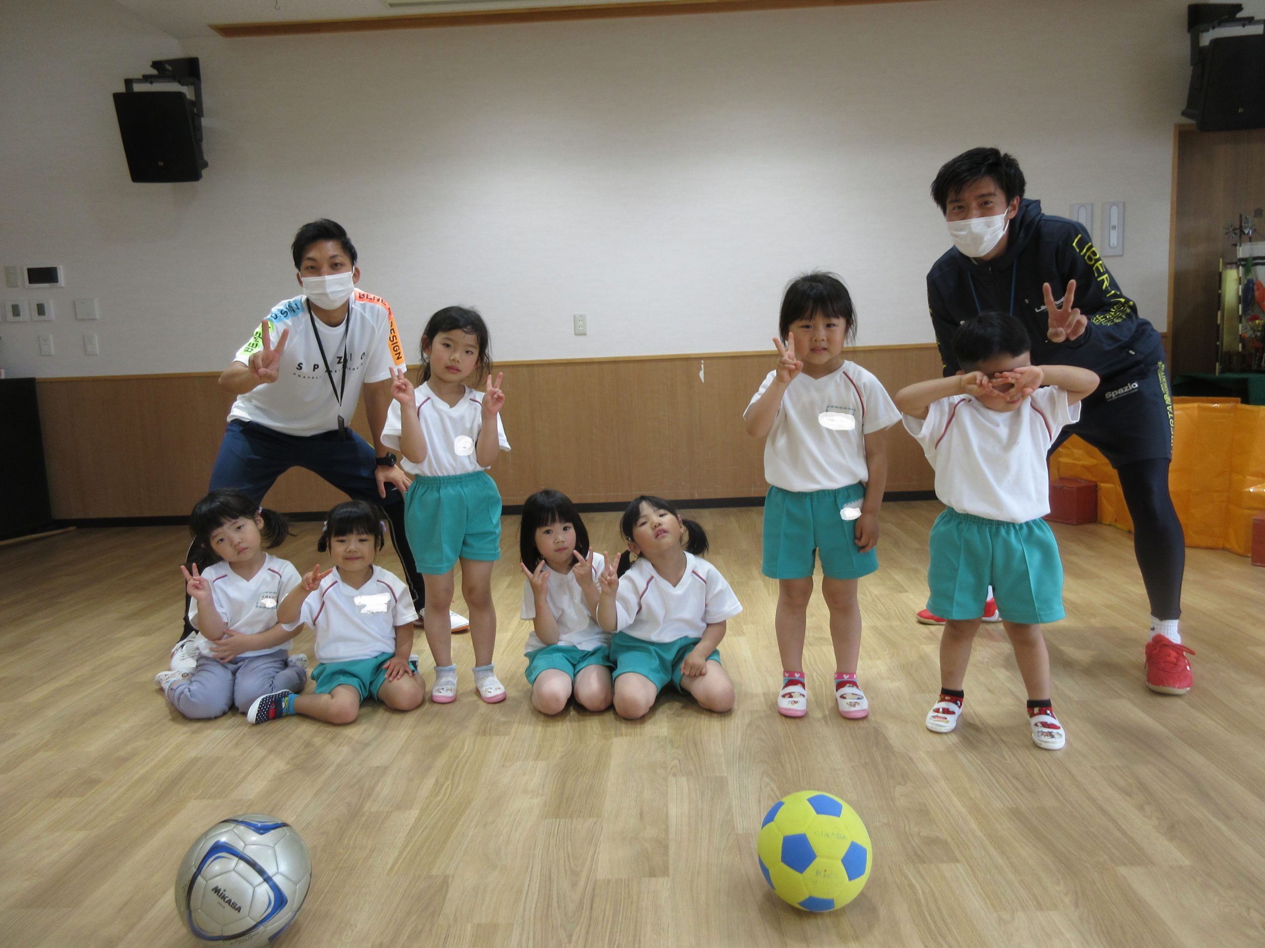 サッカー教室楽しかったね⚽　【白根おおぞら保育園　そら組】