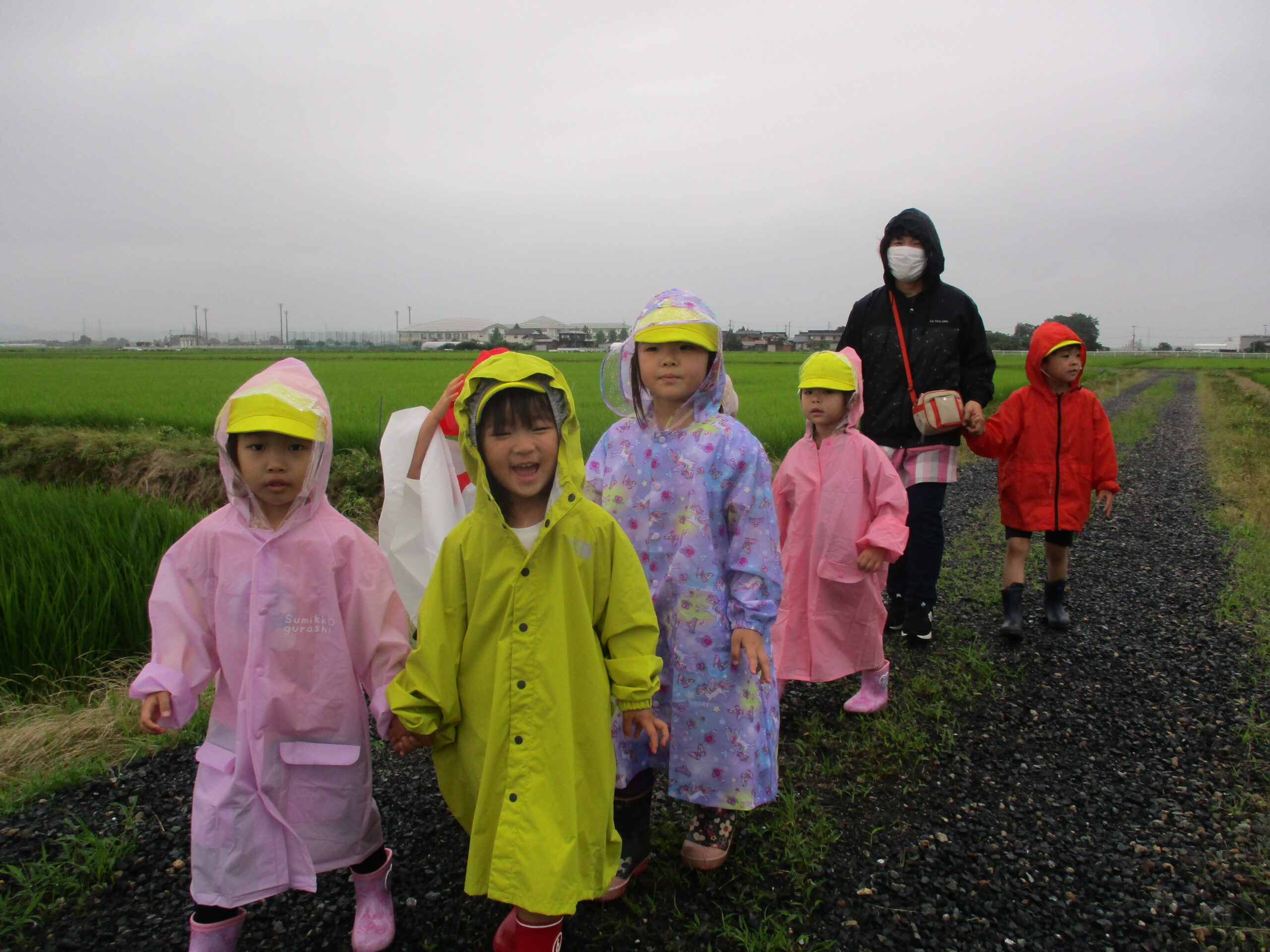 雨の日お散歩＆交通安全教室【白根そよ風保育園☆4歳児そらぐみ】