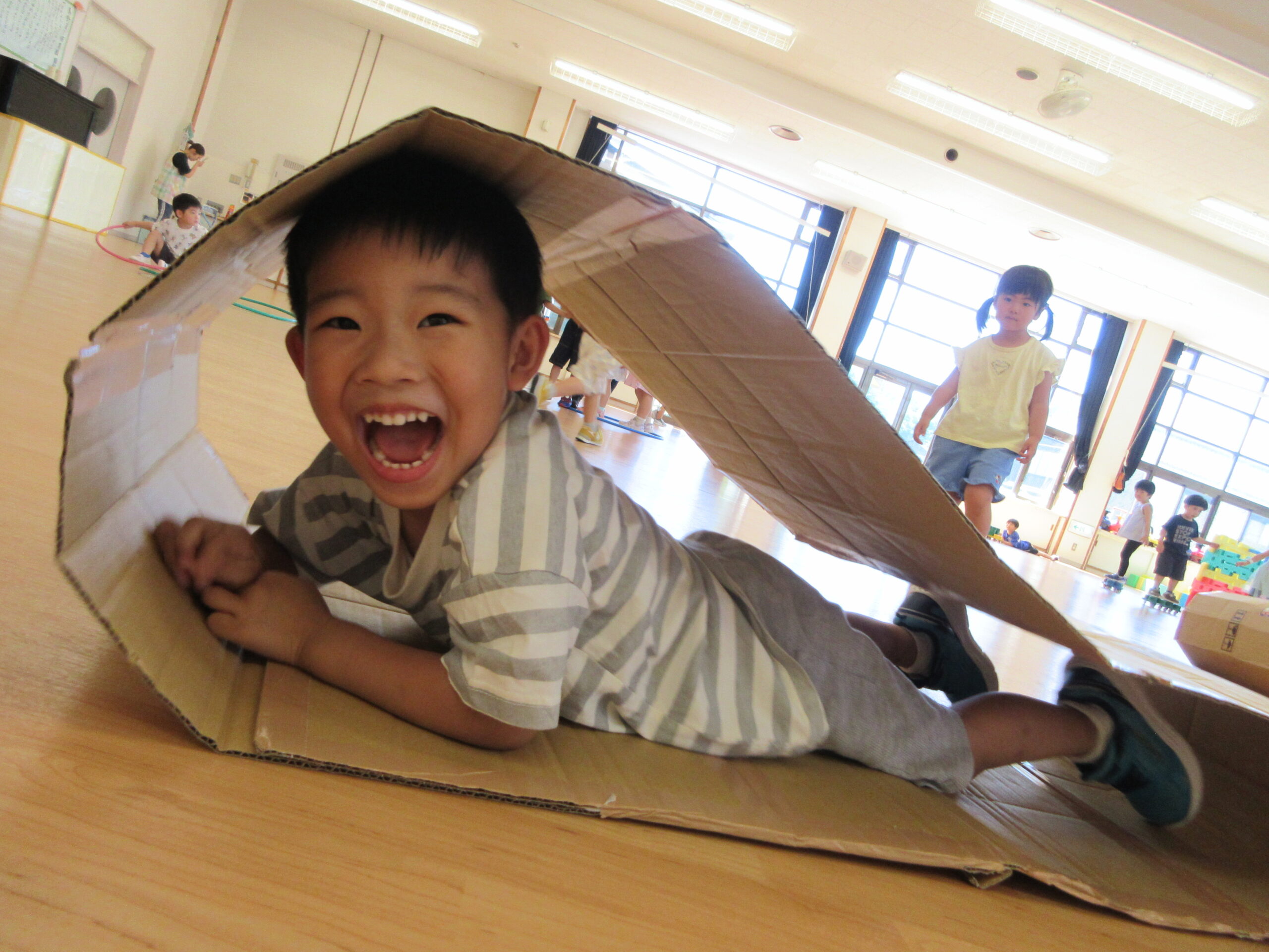 いろんな素材を使ったあそび【真野第1保育園 さくら組】