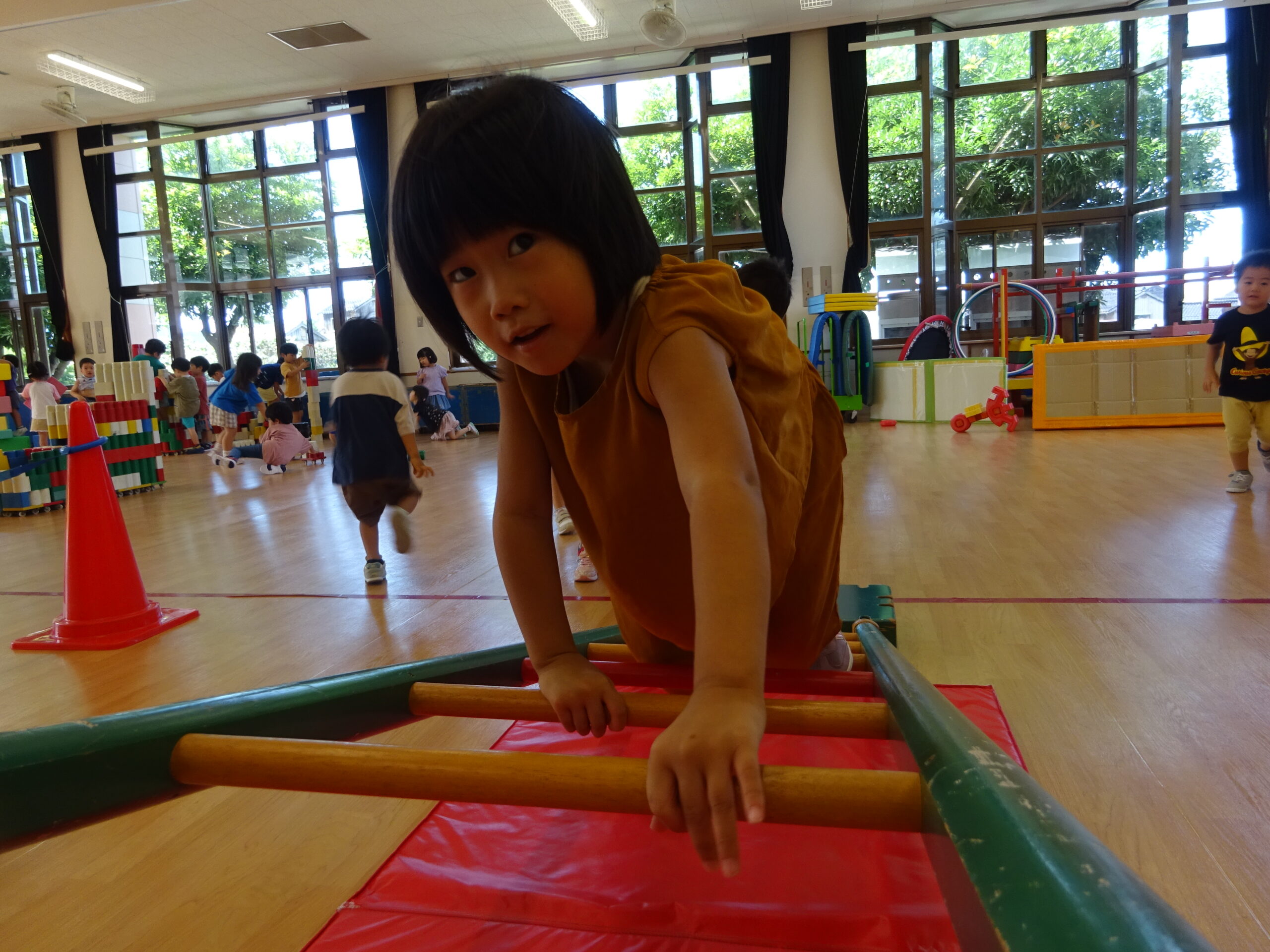 運動遊び～はしご渡り編～【真野第1保育園　ひまわり組】