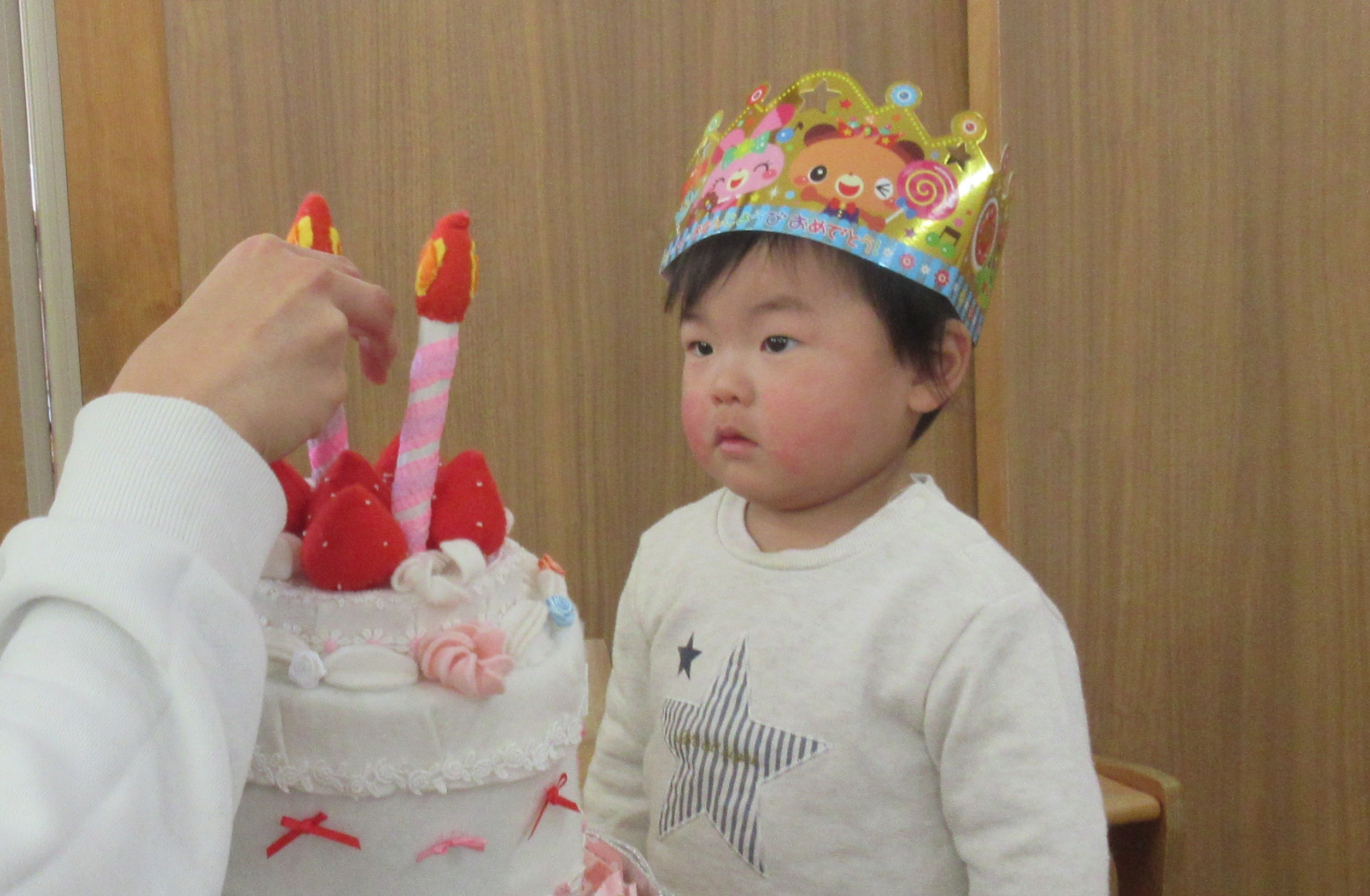 【白根おおぞら保育園】つぼみ組　１２月の誕生会