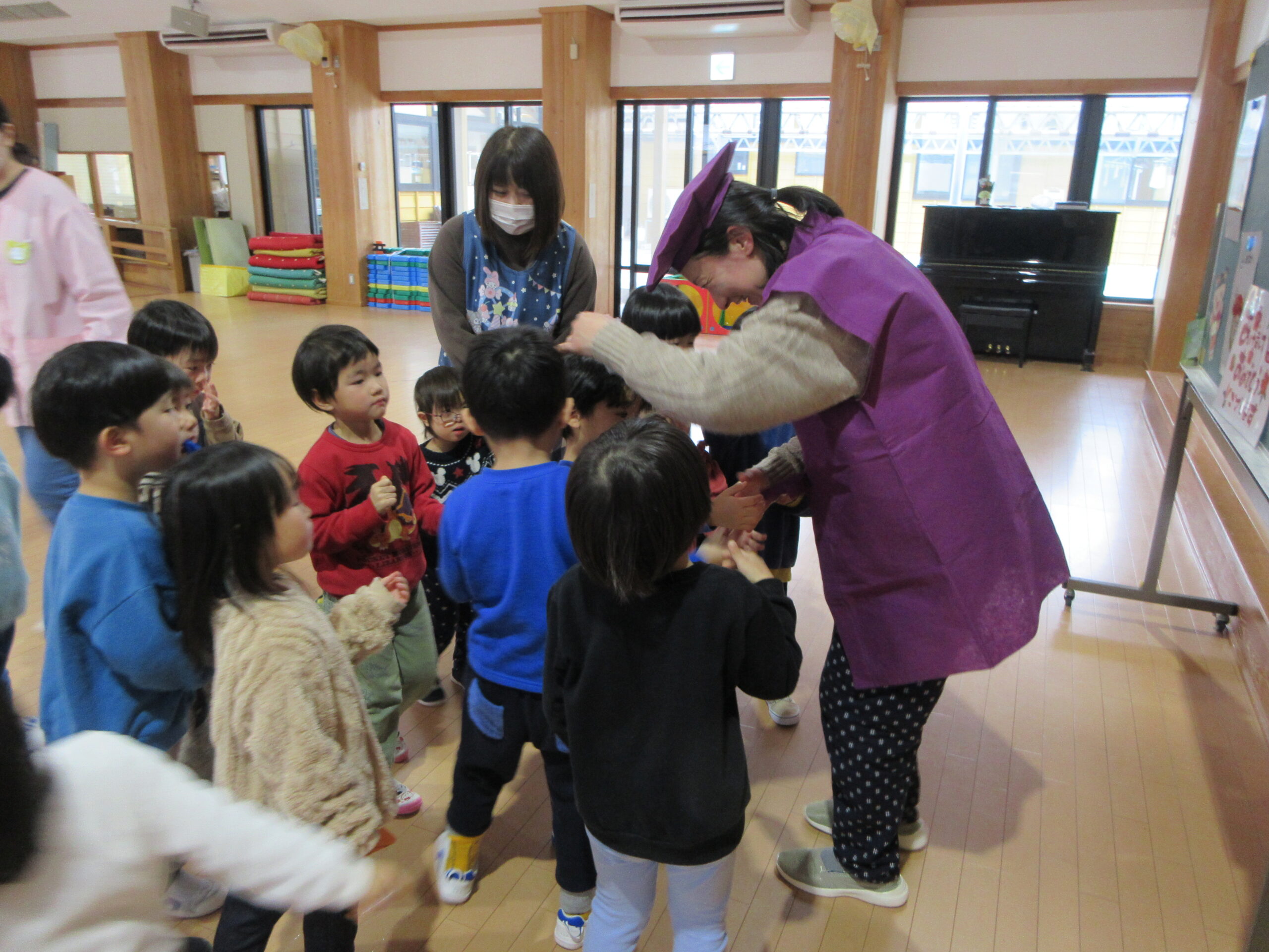 年神様がやってきた！【新穂トキっ子保育園】