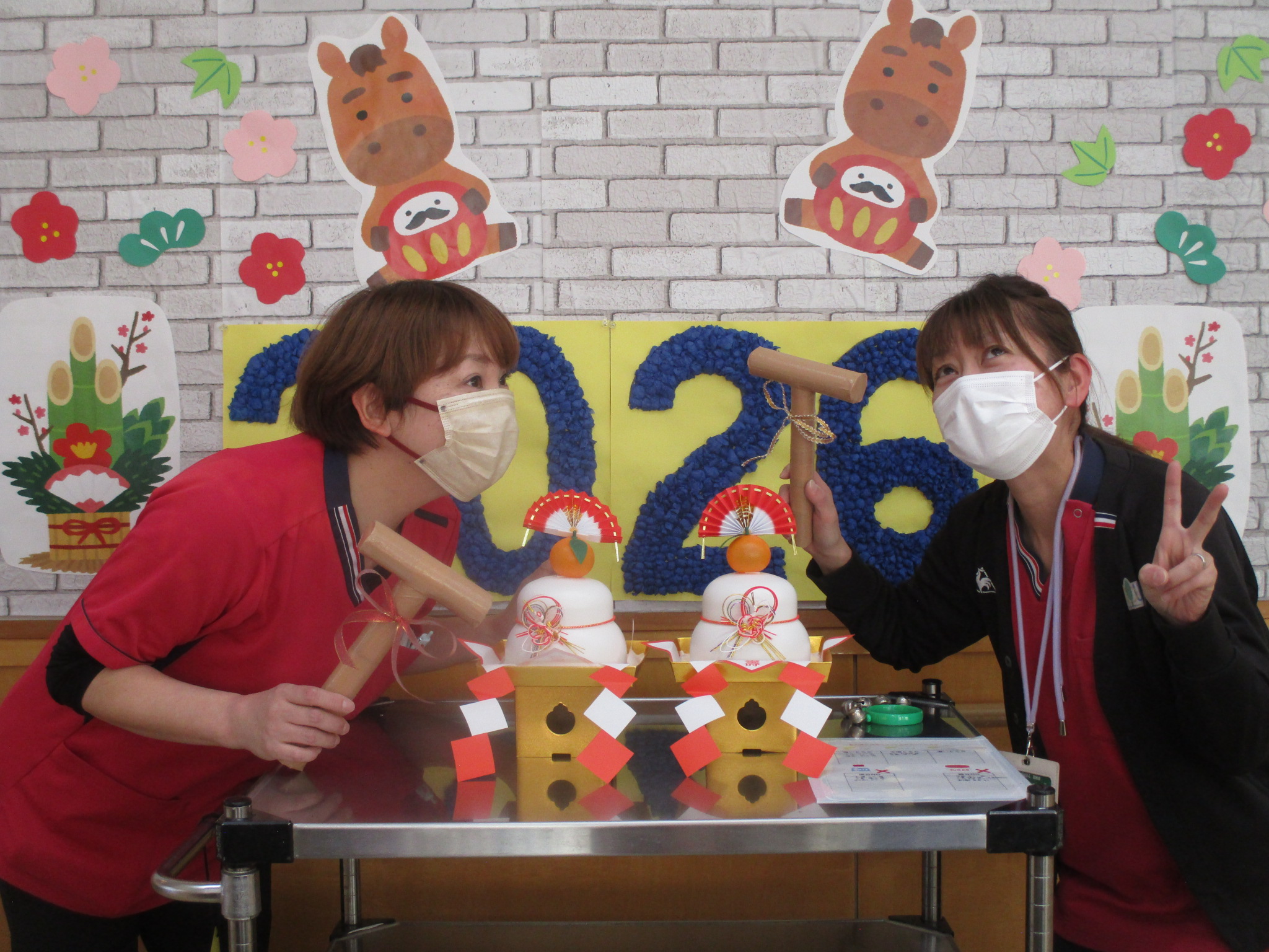 🎊デイYOU鏡開き🎊【デイサービスセンターYOUなかの】