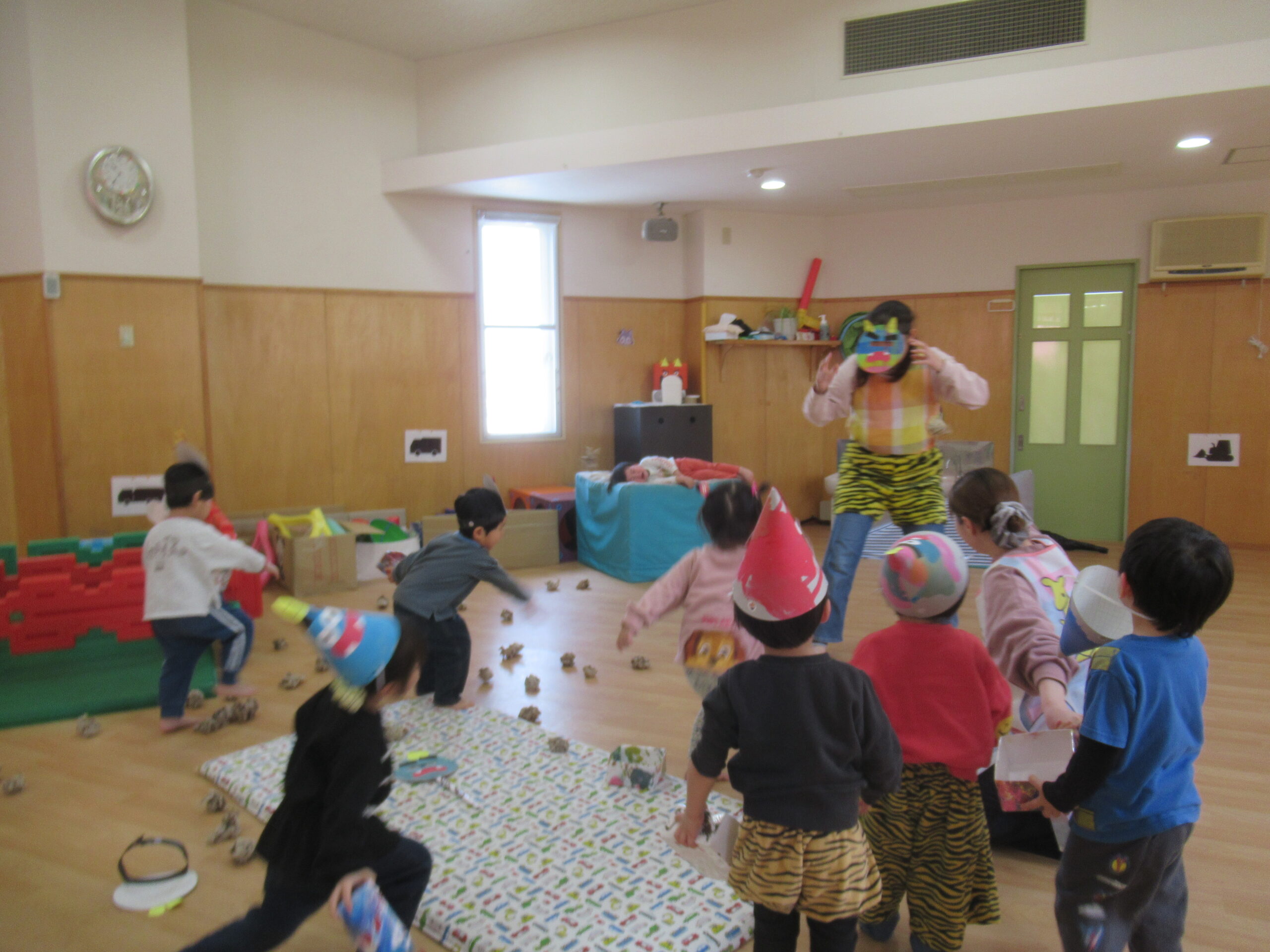 豆まき会👹🫘「なかの乳児保育園」