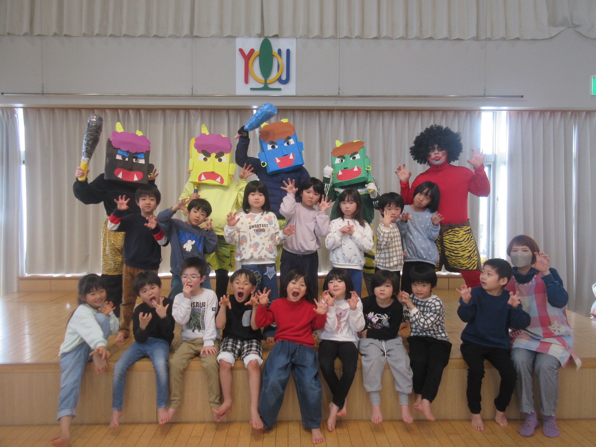 節分!!今年は鬼役に挑戦です!!🌞【白根そよ風保育園 たいよう組】