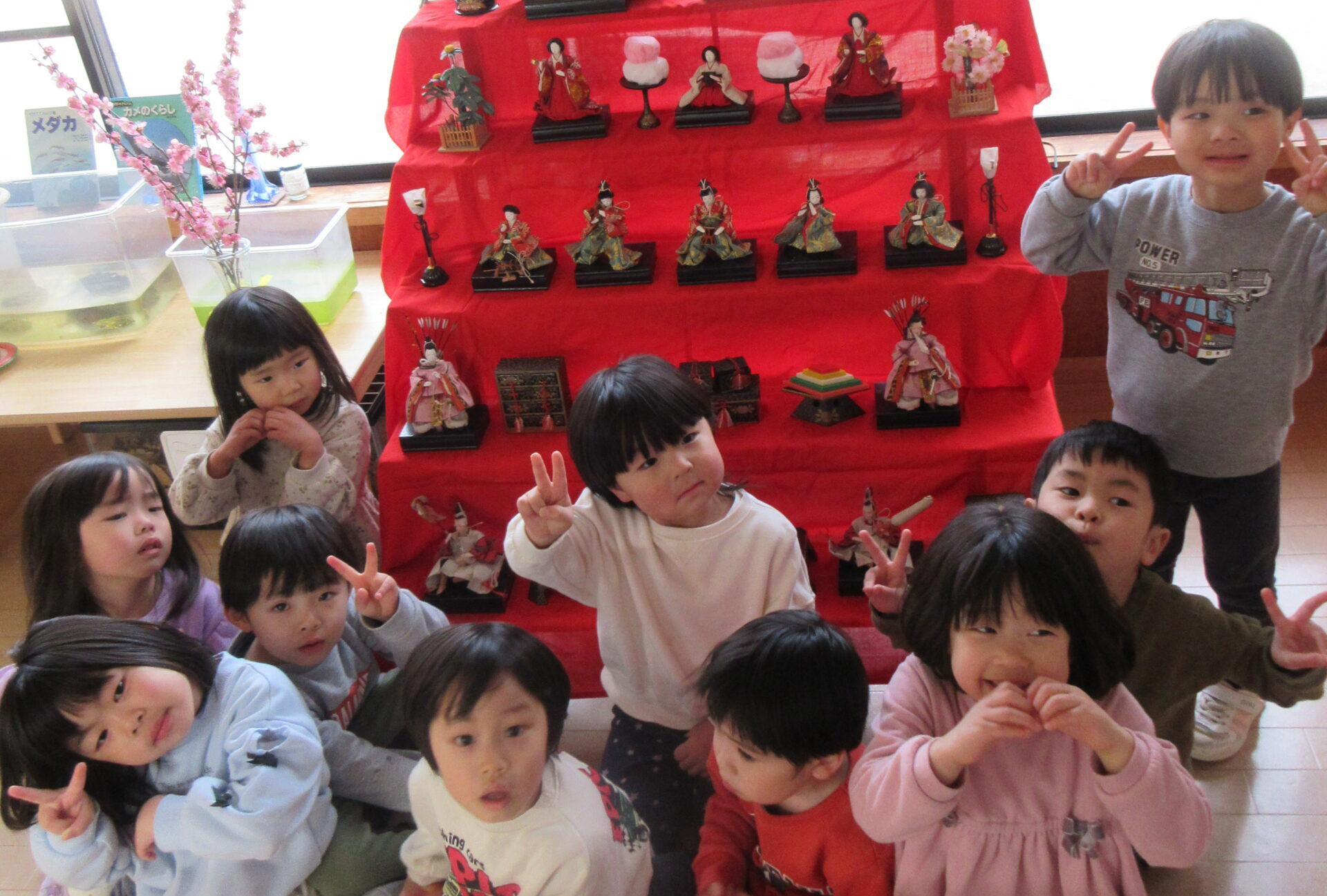 うれしいひなまつり【新穂トキっ子保育園】